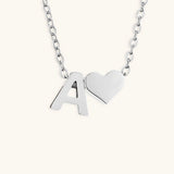 Ria Initial Letter Gold Halskette – Silber