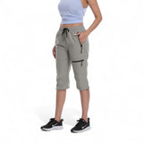 Norelia | Leichte Outdoor-Caprihose – Hellgrau