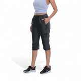 Norelia | Leichte Outdoor-Caprihose – Grau