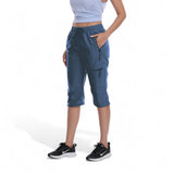 Norelia | Leichte Outdoor-Caprihose – Blau