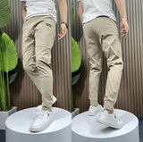 Emin | Premium-Elastik-Cargohosen – Beige