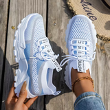 Annelien – Bequeme Strick-Turnschuh – Blau