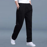 Niklas | Bequeme Freizeit Jogginghose – Schwarz