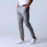 Herren Chino Hose - Klassische Stretch Chino für Stil und Komfort – Grau