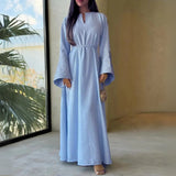 Alissa | Stilvolles Maxi-Kleid – Blau