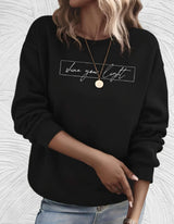 Mischa - Baumwoll-Sweatshirt – Schwarz
