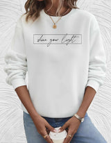 Mischa - Baumwoll-Sweatshirt – Weiß
