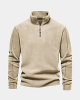 Alpine | Herren Sweatshirt Halber Reißverschluss – Half-Zip Sweatshirt Herren – Khaki