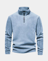 Alpine | Herren Sweatshirt Halber Reißverschluss – Half-Zip Sweatshirt Herren – Blau