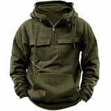 Alvaro | Hoodie mit Futter aus Baumwollmischung – Dunkelgrün