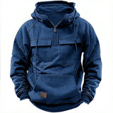 Alvaro | Hoodie mit Futter aus Baumwollmischung – Blau