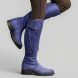 Amalia | Elegante wasserdichte Lederstiefel – Lila
