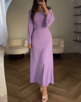 Livina - Elegantes Maxi-Kleid – Lila