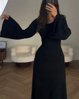 Livina - Elegantes Maxi-Kleid – Schwarz
