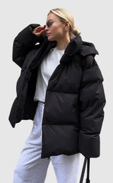 Amelie | Elegante Pufferjacke für Damen Winter – Schwarz
