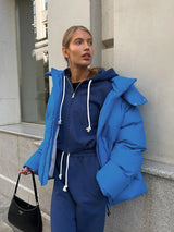 Amelie | Elegante Pufferjacke für Damen Winter – Blau
