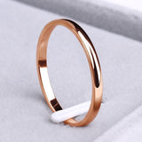 Einfacher Ring aus Gold und Silber – Roségold
