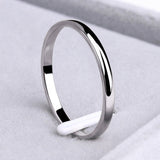 Einfacher Ring aus Gold und Silber – Silber