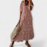 Anna – Damen Boho Sommerkleid – Rosa