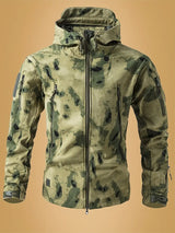 Varexil - Schwerer Stehkragen-Pullover – Grüner Camouflage