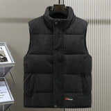Ärmellose Winterweste mit zeitlosem Design – Schwarz