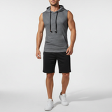 Ärmelloses Sportshirt Mit Kapuze - Hoodryve – Grau