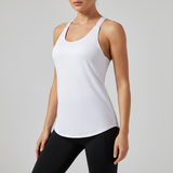 Ärmelloses Sporttop Leicht - MoveVibe – Weiß