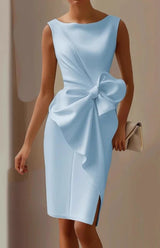 Ärmelloses Tailliertes Cocktailkleid - Thalea – Blau