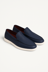 Asher Lederloafer Zweifarbig – Blau
