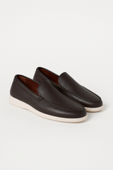 Asher Lederloafer Zweifarbig – Kaffee