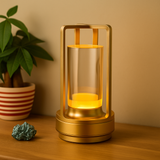 Aurluma| Wiederaufladbare LED-Tischleuchte Crystal – Gold