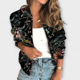 Liorra – Bedruckte Jacke mit Reißverschluss – Bedrucktes Schwarz