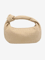 Celeste Knotted Braided Medium Suede Bag - Elegante, Vegane Leder-Handtasche mit Raffiniertem Design – Apricot