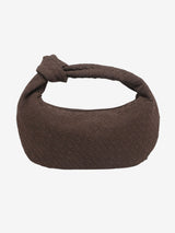 Celeste Knotted Braided Medium Suede Bag - Elegante, Vegane Leder-Handtasche mit Raffiniertem Design – Brau