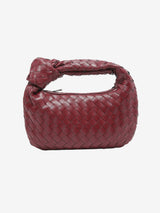 Sienna | Mini Braided Handle Tasche Aus Premium Veganem Leder, 28x15cm – Rot
