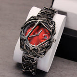 Ervin – Avantgarde-Armbanduhr im Stil von Dorian – Rot
