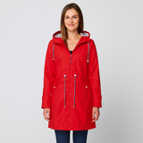 Aveline | Stilvolle wasserdichte Damenmodejacke – Rot