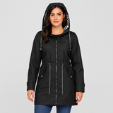 Aveline | Stilvolle wasserdichte Damenmodejacke – Schwarz