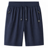 Iron™ Shorts aus Premium-Baumwolle mit kühlender Technologie – Blau