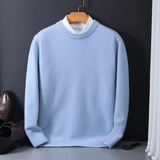 Thierry | Cashmere Rundhals-Pullover – Himmelblau