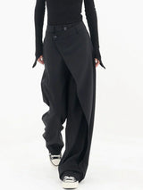Jocelyne – Elegante Weite Hose Für Damen, Bequem Und Vielseitig, Perfekt Für Jeden Anlass – Schwarz