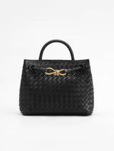 Damen Handtasche – Elegante Tasche mit Drehverschluss & Schulterriemen – Schwarz