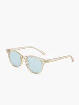Retro Schild-Sonnenbrille Hellblau – UV400 Schutz, Unisex – Hellblau