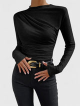 Lieselotte | Elegantes Top – Schwarz