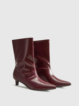 Elegante Stiefeletten in Bordeaux – Zeitlos & Stilvoll – Bordeauxrot