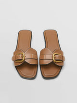 Damen Fußstützend Sandalen mit Schnallen – Braun