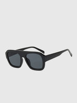 Leopard Print Sonnenbrille – Oversize UV400 Modische Shades – Schwarz