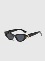 Vintage Cat-Eye Sonnenbrille Schwarz – UV400 Schutz, Leichtgewicht – Schwarz