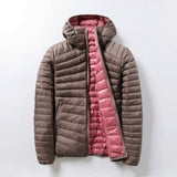 Damen Übergangsjacke Wendejacke | Leicht Mit Kapuze – Beige / Rosa