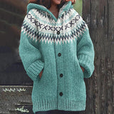 Gemütlicher Damen-cardigan mit knopfverschluss – Hellblau